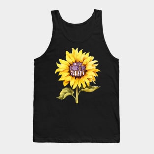 Here Comes The Sunflower Tank Top